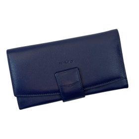  Dámska veľká tmavomodrá kožená peňaženka Rialto