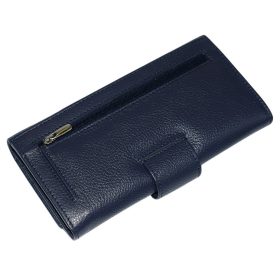  Dámska veľká tmavomodrá kožená peňaženka Rialto