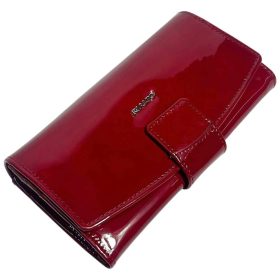  Dámska veľká červená kožená peňaženka Rialto
