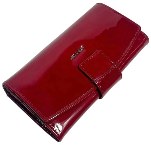  Dámska veľká červená kožená peňaženka Rialto