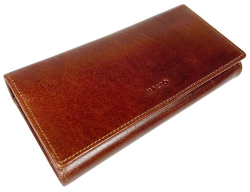  Veľká čierna dámska kožená peňaženka Rialto