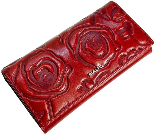  Veľká čierna dámska kožená peňaženka Rialto