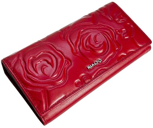  Veľká čierna dámska kožená peňaženka Rialto