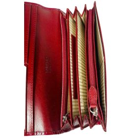  Veľká čierna dámska kožená peňaženka Rialto