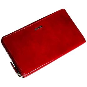  Veľká červená kožená peňaženka Rialto