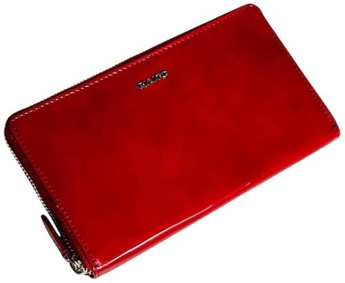  Veľká červená kožená peňaženka Rialto