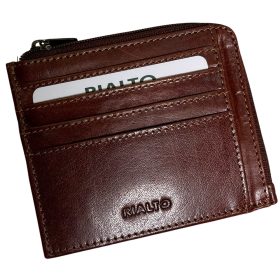    Komplexný remienok Rialto, čierny kožený držiak na karty