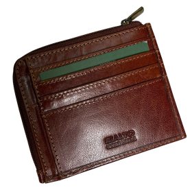    Komplexný remienok Rialto, čierny kožený držiak na karty