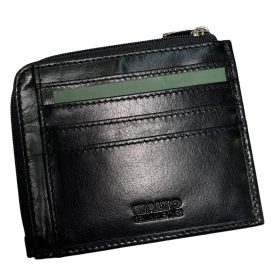    Komplexný remienok Rialto, čierny kožený držiak na karty