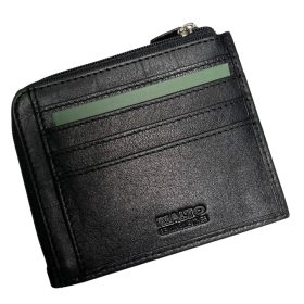    Komplexný remienok Rialto, čierny kožený držiak na karty