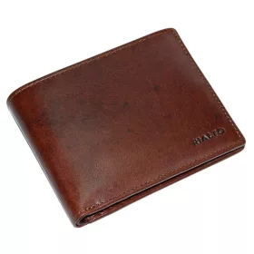    Pánska tmavohnedá kožená peňaženka Rialto 12 cm × 9,5 cm