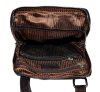  Kožená bočná taška Rialto tmavohnedá, taška cez rameno 18,5×21,5 cm