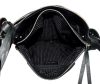  Dámska čierna kožená kabelka Rialto, taška cez rameno 28×22 cm