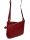  Dámska tmavočervená kožená kabelka Rialto, taška cez rameno 28×22 cm