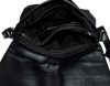  Dámska čierna kožená kabelka Rialto, taška cez rameno 23,5×24 cm