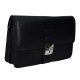  Rialto talianska pánska čierna kožená taška do auta, priečinok, držiak na spisy 22×14,5 cm