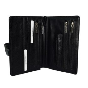    Rialto talianska pánska čierna kožená taška do auta, priečinok, držiak na dokumenty 22×15 cm