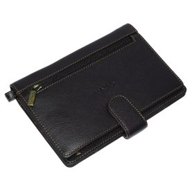    Rialto talianska pánska tmavohnedá kožená taška do auta, zakladač, držiak na dokumenty 22×15 cm