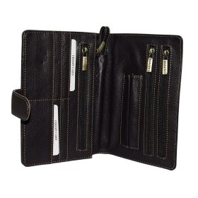    Rialto talianska pánska tmavohnedá kožená taška do auta, zakladač, držiak na dokumenty 22×15 cm