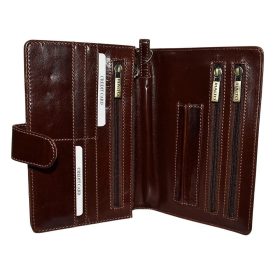    Rialto talianska pánska hnedá kožená taška do auta, priečinok, držiak na spisy 22×15 cm