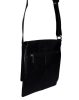  Dámska čierna kožená kabelka Rialto, taška cez rameno 20×23 cm