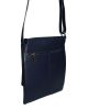  Dámska tmavomodrá kožená kabelka Rialto, taška cez rameno 20×23 cm