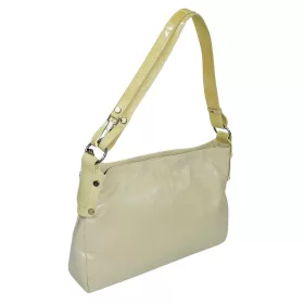    Béžová dámska kožená kabelka cez rameno Rialto 36 × 25 cm