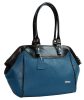  Rialto modrá talianska dámska kožená taška cez rameno 30 x 26 cm
