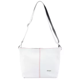    Dámska čierna kožená kabelka Rialto, taška cez rameno 20×23 cm