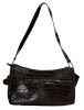  Čierna talianska dámska kožená taška cez rameno Rialto 32 x 18 cm