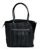  Rialto čierna talianska dámska kožená taška cez rameno 30 x 30 cm