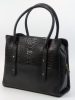  Dámska kožená kabelka talianskeho dizajnu Rialto, taška cez rameno, čierna
