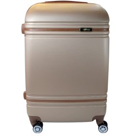    3-dielna súprava kufrov Rhino s tvrdými stenami ružovo-zlatej farby