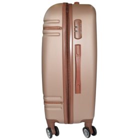    3-dielna súprava kufrov Rhino s tvrdými stenami ružovo-zlatej farby