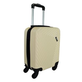    Rhino béžový, tvrdostenný, kabínový kufor Wizzair, Ryanair 40 cm