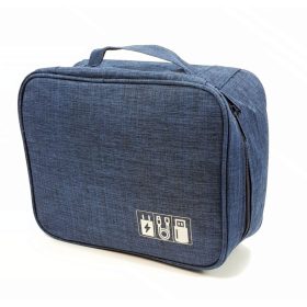    Sekcionálny modrý peračník Rhinobags, puzdro na cestovné pomôcky