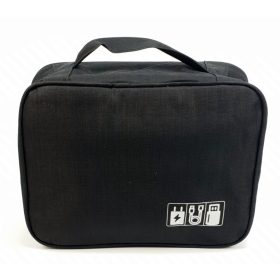    Sekcionálny čierny peračník Rhinobags, puzdro na cestovné pomôcky