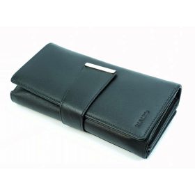  Čierna kožená peňaženka Rialto