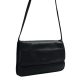  Rialto čierna talianska dámska kožená taška cez rameno 27 x 16 cm