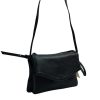  Rialto čierna talianska dámska kožená taška cez rameno 26 x 16 cm
