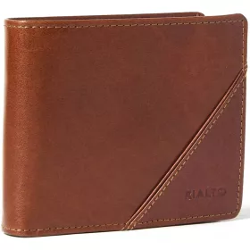    Pánska tmavohnedá kožená peňaženka Rialto 11,5 cm × 9 cm