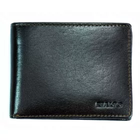    Rialto čierna malá kožená peňaženka bez ramienok 11 x 8,8 cm