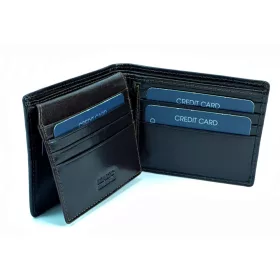    Rialto čierna malá kožená peňaženka bez ramienok 11 x 8,8 cm