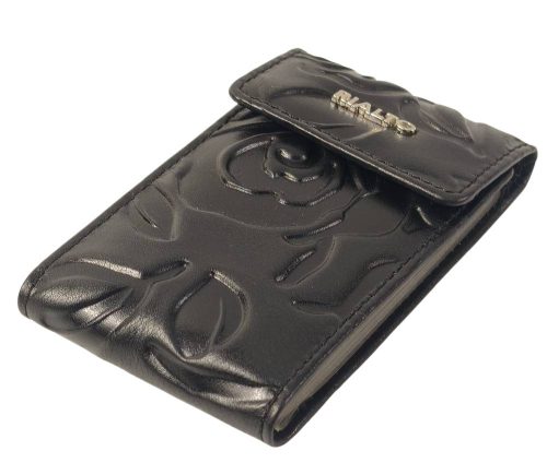  Dámsky kožený držiak na karty Rialto tmavomodrej farby