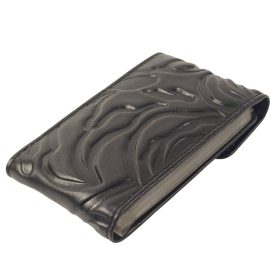  Dámsky kožený držiak na karty Rialto tmavomodrej farby