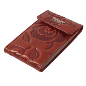  Dámsky kožený držiak na karty Rialto tmavomodrej farby