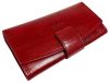  Dámska veľká červená kožená peňaženka Rialto