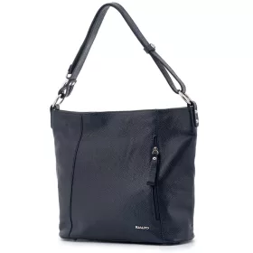    Dámska čierna kožená kabelka Rialto, taška cez rameno 20×23 cm