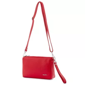    Dámska čierna kožená kabelka Rialto, taška cez rameno 20×23 cm