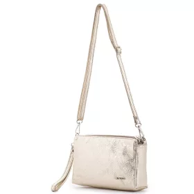    Dámska čierna kožená kabelka Rialto, taška cez rameno 20×23 cm